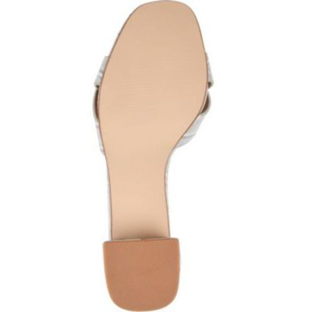 JOURNEE COLLECTION Womens Gray Croc Print Perette Slip On Slide Sandals 8.5 M - Picture 4 of 4